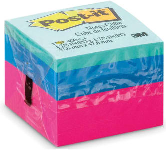 Bloco De Notas Adesivas Post-it Cubo Ultra - 400 Folhas