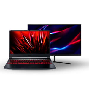 Kit Gamer Notebook Acer Nitro 5 AN517-54-59KR i5 512GBSSD GTX1650 + Monitor Nitro 23.8” QG240Y S3