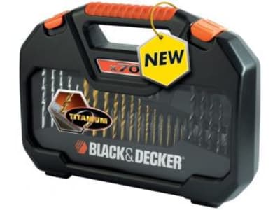 Jogo de Furadeira/Parafusadeira 70 Peças - com Estojo - Black&Decker A7184-XJ 