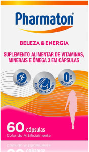 Polivitamínico Pharmaton Beleza e Energia 60 cápsulas