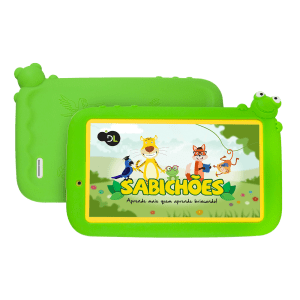 Tablet DL Sabichões TX386BVD Branco Verde - Memória interna 8GB Memória ram 1GB