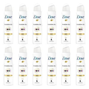 Kit Desodorante Antitranspirante Dove Invisible Dry Aerosol 150ml com 12 unidades - Incolor