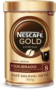 Nescafé Gold Espresso, Equilibrado 8, Café Solúvel Em Pó, 100g