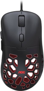 Mouse Gamer AOC GM510 ULTRALEVE 58g 16.000 DPI Pixart 3389 RGB 6 botões Macro Manager