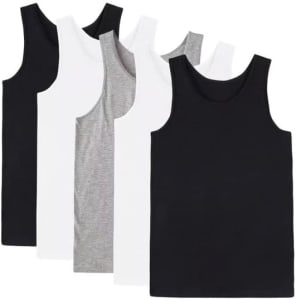 Kit 5 Camiseta Regata Masculina Algodão Premium