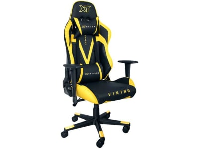 Cadeira Gamer XT Racer Reclinável Giratória - Preta e Amarela Viking Series XTR-011 - Cadeira Gamer - Magazine Ofertaesperta