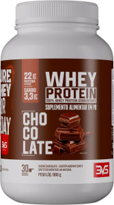 Whey Concentrado 100% Whey Protein 3VS Nutrition - 900g (Chocolate)