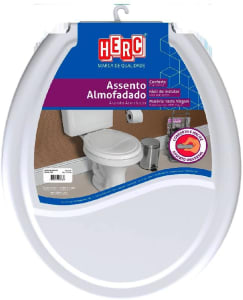 Assento Sanitário Herc Prime Almofadado Branco