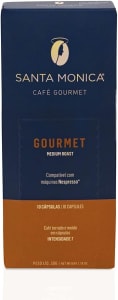 Café Santa Monica Cápsulas De Café Gourmet Medium Roast Santa Monica Compatível Com Nespresso Contém 10 Cápsulas