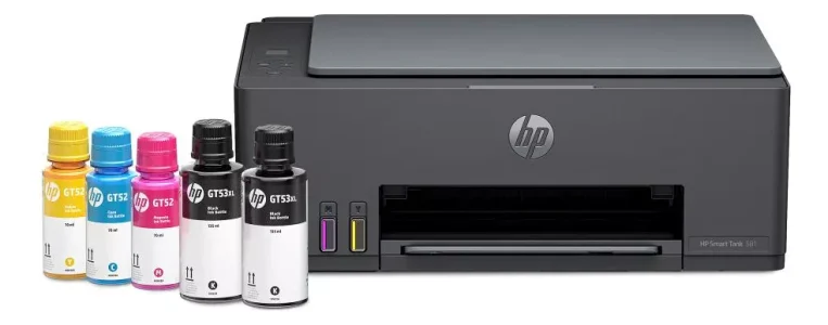 Impressora multifuncional HP Smart Tank 581 4A8D5A Colorida USB 2.0 Wi-Fi 4A8D5A 110/240V Bivolt Preto