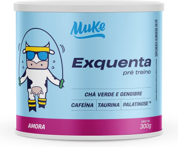 Exquenta Muke Pré-Treino sabor Amora - 300g Muke