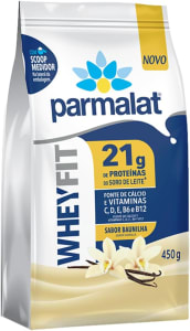 WHEY PROTEIN PÓ PARMALAT WHEYFIT BAUNILHA 450G