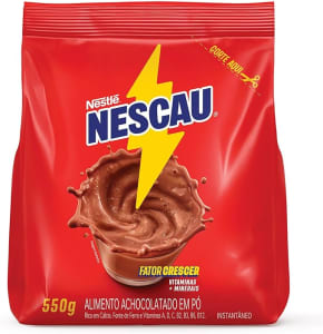 2 Pacotes Achocolatado em Pó Nestlé Nescau 550g