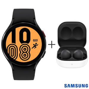 Smartwatch Samsung Galaxy Watch 4 Lte 44mm + Fone de Ouvido sem Fio Samsung Galaxy Buds 2