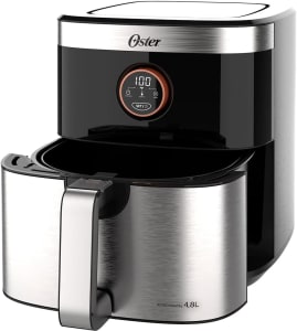 Fritadeira Oster Sem Óleo 2 em 1 Black, 4,8L, 220V, Inox/Preto, 1500W, OFRT660