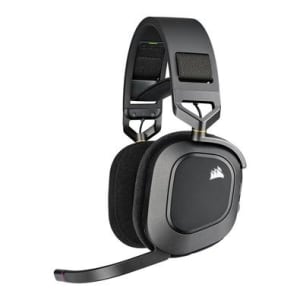 Headset Gamer Sem Fio Corsair HS80 Premium RGB Surround Dolby Atmos Wireless Drivers 50mm Preto - CA-9011235-NA