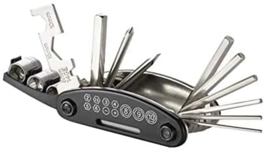 Kit de Ferramentas Multitool 15 Funções para Bicicleta Aço Carbono Preto Atrio - BI03Atrio