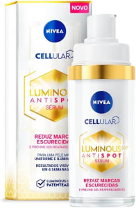 Sérum Facial Luminous 630º Nivea Reduz as Marcas Escurecidas Enriquecido com Ácido Hialurônico