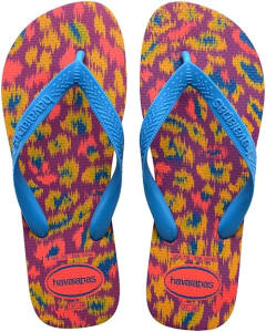 Tam. 23/24 — Chinelo Salmão Top Animals Havaianas Womens 