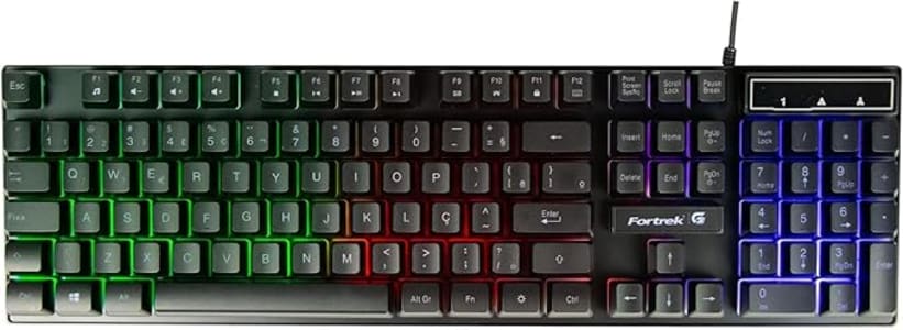 Fortrek Teclado Gamer BLACKFIRE NEW, PRETO