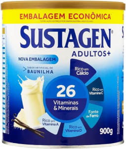 Complemento Alimentar Sustagen Adultos+ Sabor Baunilha - Lata 900G Sustagen N&E