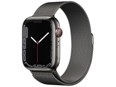 Apple Watch Series 7 41mm Caixa Grafite - Aço Inoxidável GPS + Cellular Pulseira Milanês