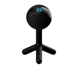 Microfone Gamer Logitech G Yeti Orb com RGB LIGHTSYNC USB Plug and Play para Gravação de Conteúdo e Streaming Preto