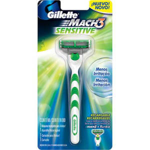 Aparelho de Barbear Mach 3 Sensitive - Gillette 