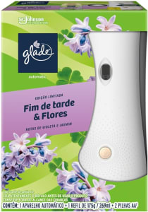 Glade Aromatizador de Ambiente Automático Aparelho + Refil Fim de Tarde 269Ml