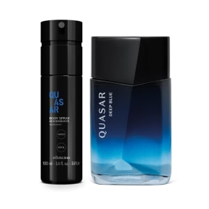 Combo O Boticário Quasar Deep Blue: Desodorante Colônia 100ml + Body Spray 100ml