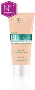  Base BB Cream L'Oréal Paris Efeito Matte Cor Média FPS 50, 30ml 