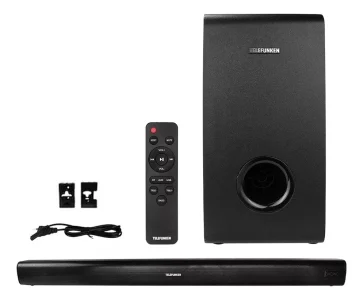 Soundbar e Subwoofer Telefunken 200W RMS 2.1 Bluetooth Preto - POLARIS 700