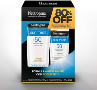 Promopack Sun Fresh Body FPS 50 200ML + 80% OFF Sun Fresh Body FPS 50 120ML