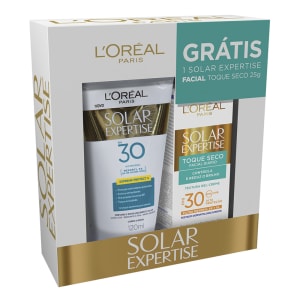 Protetor Solar L'oréal Solar Expertise Supreme Protect FPS 30 Loção 120ml + Grátis Solar Expertise Facial Toque Seco 25g