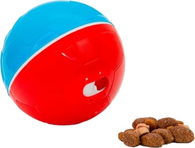 Bolinha de Petiscos para Cães Crazy Ball - Bola com Compartimento para Petiscos de Cachorro Brinquedo Interati