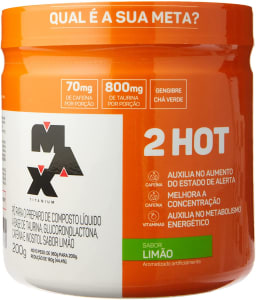 Termogênico 2Hot Limão 200g - Max Titanium