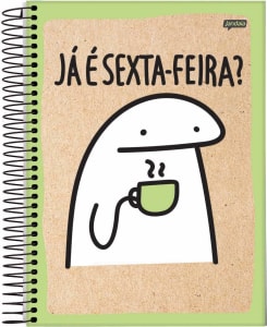 Caderno Espiral Univ CD 1 Matéria 80 Fls Flork Sexta Feira Jandaia