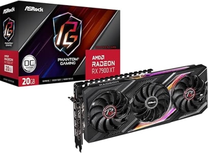 Placa de Video ASRock Radeon RX 7900 XT Phantom Gaming OC, 20GB, GDDR6, 320-Bit, Preto