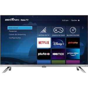 Smart TV 32” Britânia BTV32G7PR2CSGBLH LED Dolby Áudio - Tv Led - Magazine {{route.pmdStoreName}}Logo LuLogo Magalu