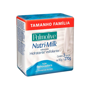 Sabonete Palmolive Nutri-Milk Esfoliante - 3 unidades