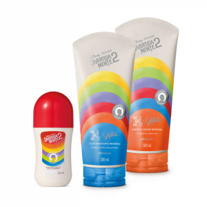 Combo Divertida-Mente 2 Memórias: Loção Corporal 200ml + Sabonete Líquido 2 em 1 200ml + Desodorante Roll On 55ml