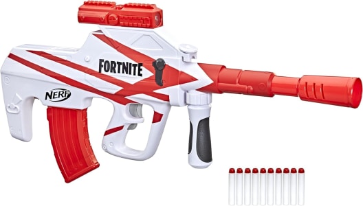 Nerf, Lançador Réplica Fortnite B-AR, Branco e Laranja