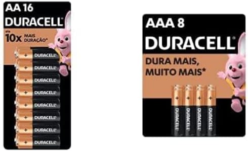 Duracell Pilha Alcalina Aaa Palito Duracell Com 8 Unidades