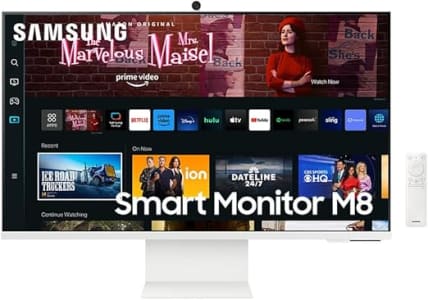 Monitor Smart Samsung 32", UHD, Plataforma Tizen, HAS, Alexa, M8 2023