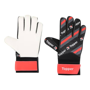 Luva de Goleiro Topper identity - Preto+Vermelho