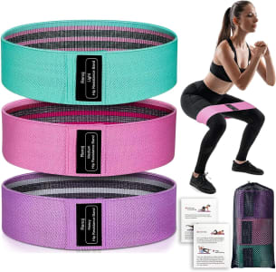 Renoj Booty Bands, Exercise Bands For Legs And Butt, 3 Conjuntos