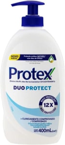 2 Unidades - Sabonete Líquido Antibacteriano para as Mãos Protex Duo Protect Duo Protect 400ml