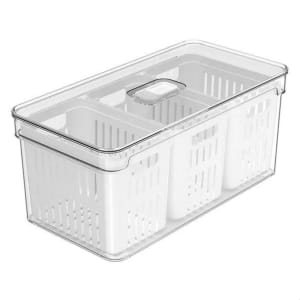 Organizador Clear Fresh 5L com 3 Cestos - OU