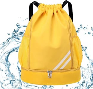 Mochila Esportiva Unissex Resistente À Água Nylon - Sritob (Amarelo)