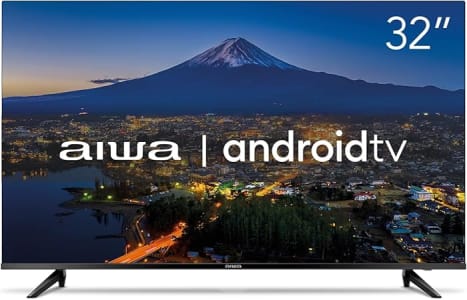 Smart TV Aiwa 32”, Android, HD, Borda Ultrafina, HDR10, Dolby Áudio - AWS-TV-32-BL-02-A